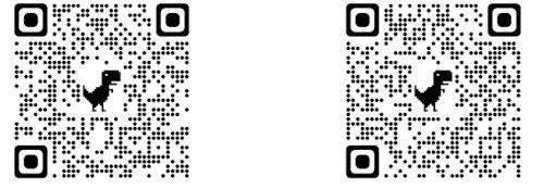 QR codes to download the AgroNIT app for Android and iOS