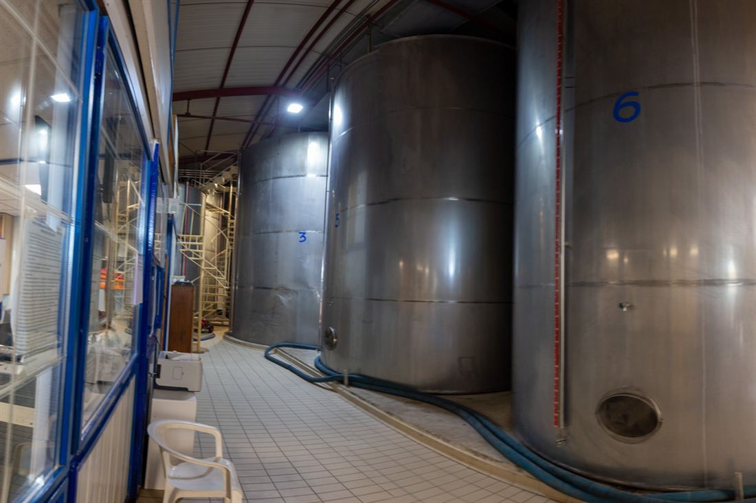 Stainless steel olive oil storage tanks